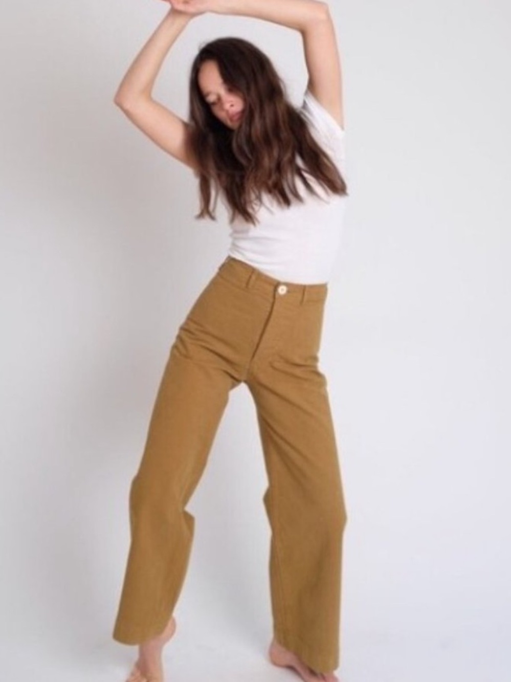 Jesse Kamm Sailor Pants Tobacco Rust Brown Size 0